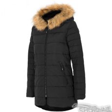 Bunda 4f W  - H4Z17-KUD007-CZARNY