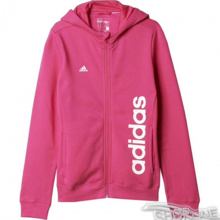 Mikina Adidas YG Essentials Linear Full Zip Junior - AK2102