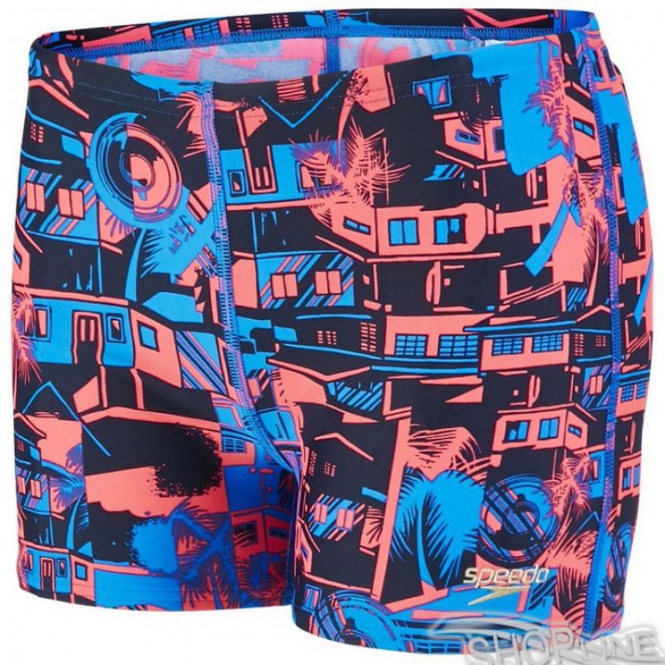 Plavky Speedo Favelamix Allover Aquashort Junior - 8-33162B043