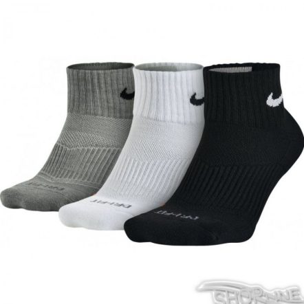 Ponožky Nike 3 pak Dri-Fit Cushion Quarter - SX4835-902