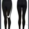 Legíny NIKE W NSW LEGGINGS CLUB SWOOSH - 872053-010