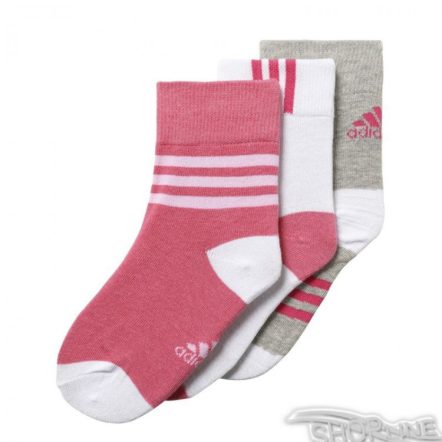 Ponožky Adidas Little Kids Ankle Socks Kids 3PP - CD2980