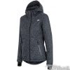 Bunda 4f W - H4Z17-KUDN004-ALLCZARNO-BIALY